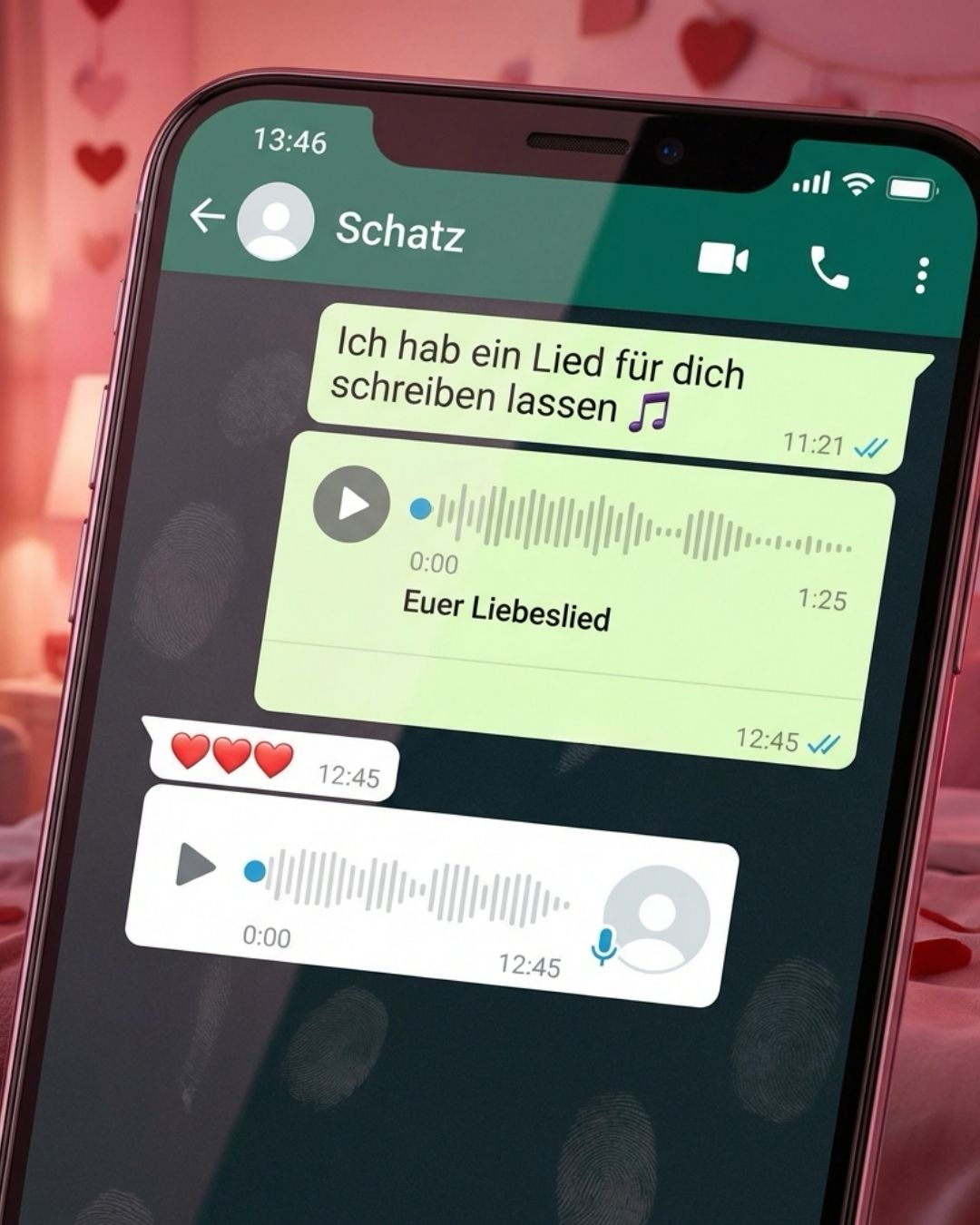 Song per WhatsApp als digitale Grußkarte versenden